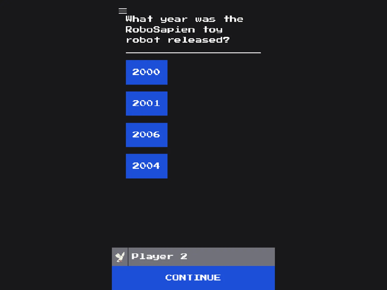 The question/answer page of Foxesss, a game that Gerard O'Neill built