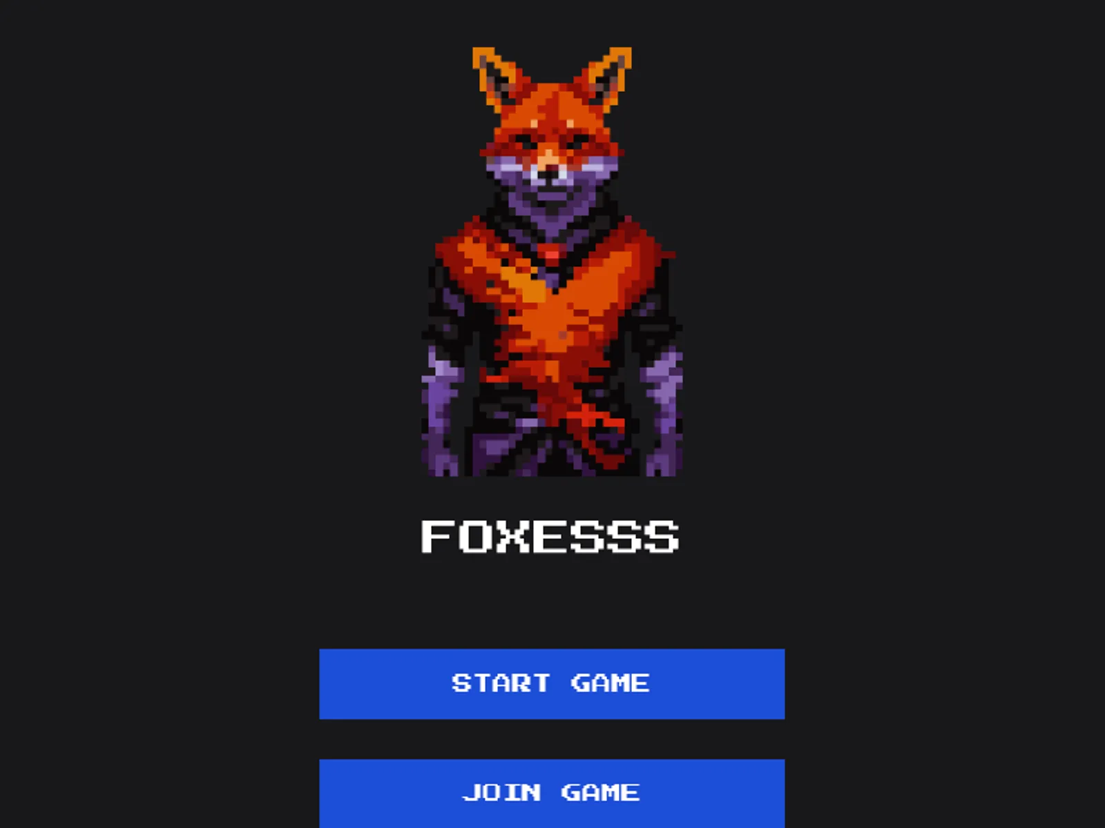 The home page of Foxesss, a game that Gerard O'Neill built