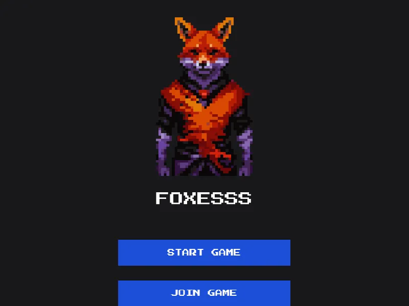 The home page of Foxesss, a game that Gerard O'Neill built